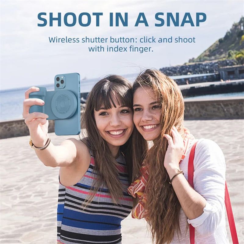 3 In 1 Intelligent Multifunctional Selfie Anti-Shake Magnetic Grip Phone Holder