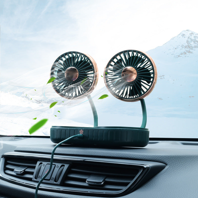 Smart Double-Headed Hose Small Usb Fan For Car