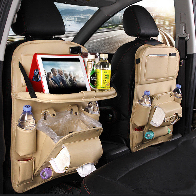 Multifunctional Smart Leather Car Storage Bag