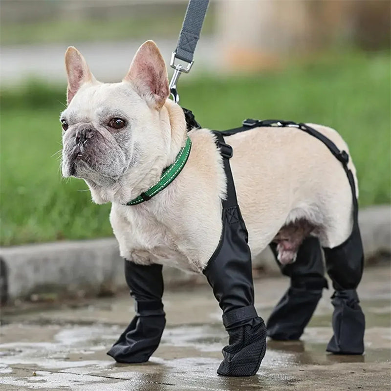 Awesome Waterproof Adjustable Breathable Dog Boots for Outdoor Walking