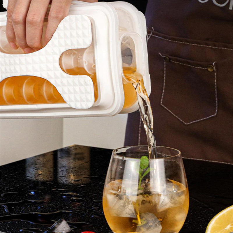 Awesome 2in1 Portable Silicone Ice Ball Mold Ice Maker