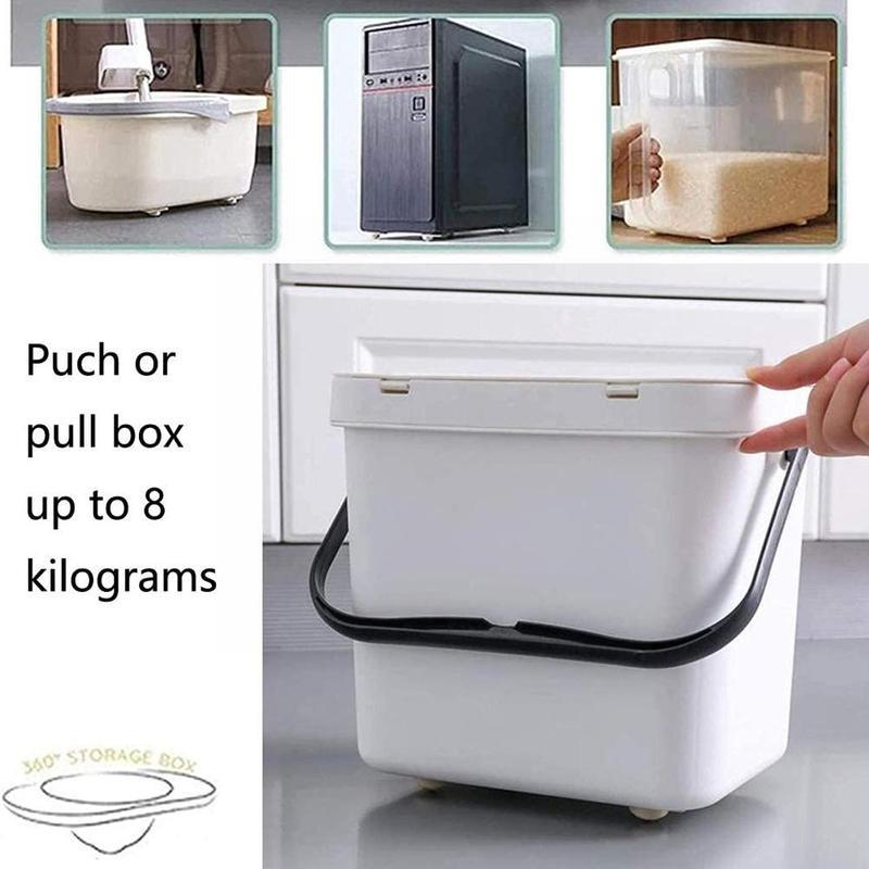 Adhesive Casters Pulley Rollers For Cabinet Drawer, Storage Box, Trash Can