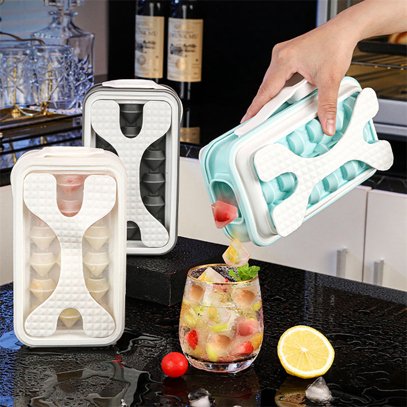 Awesome 2in1 Portable Silicone Ice Ball Mold Ice Maker