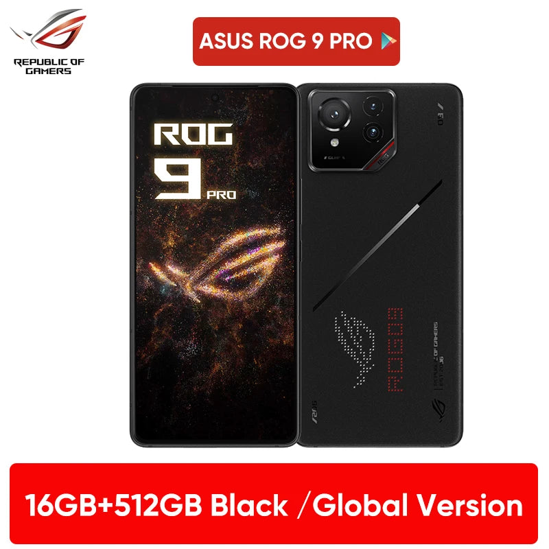 World Premiere ASUS ROG Phone 9 5G Smartphone Snapdragon 8 Elite 6.78‘’ 185Hz AMOLED Display ROG 9 Pro 5800mAh NFC Mobile Phone
