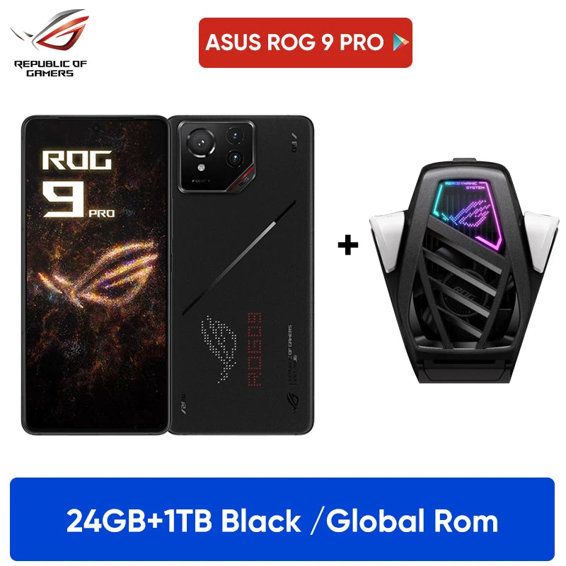 World Premiere ASUS ROG Phone 9 5G Smartphone Snapdragon 8 Elite 6.78‘’ 185Hz AMOLED Display ROG 9 Pro 5800mAh NFC Mobile Phone