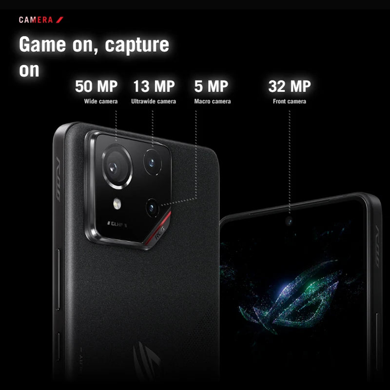 World Premiere ASUS ROG Phone 9 5G Smartphone Snapdragon 8 Elite 6.78‘’ 185Hz AMOLED Display ROG 9 Pro 5800mAh NFC Mobile Phone