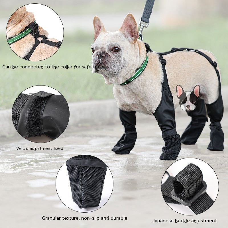 Awesome Waterproof Adjustable Breathable Dog Boots for Outdoor Walking