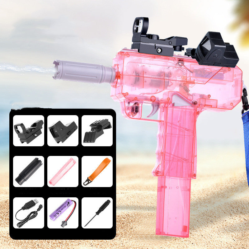 Powerful Uzi Electric Burst Water Gun Toy For Children With Automatic Range Long Spray