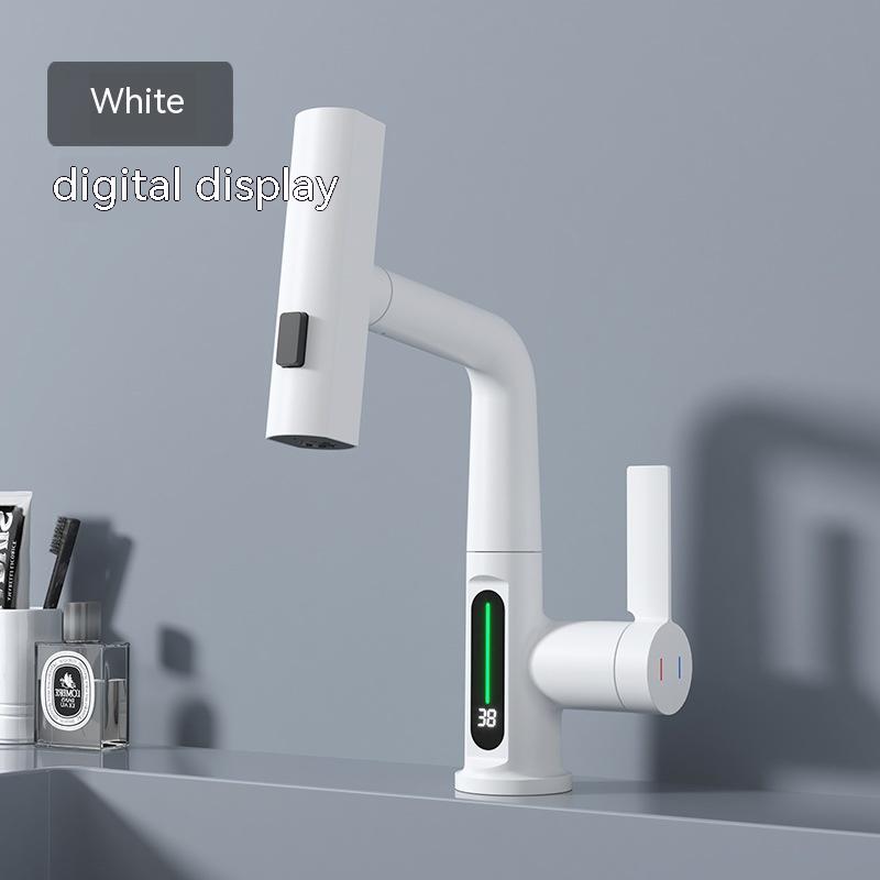 Intelligent Digital Display Faucet Pull-out Basin