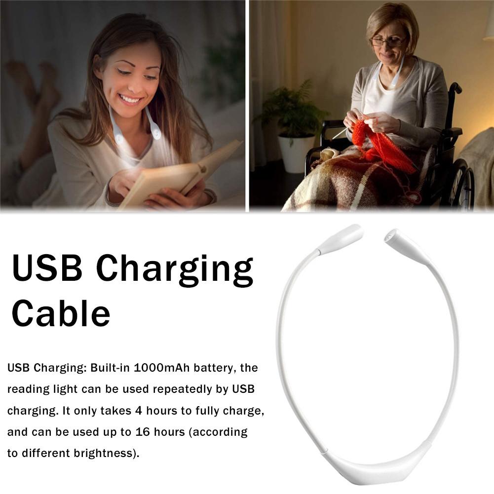 Convenient Flexible USB Handsfree LED Neck Reading Lamp