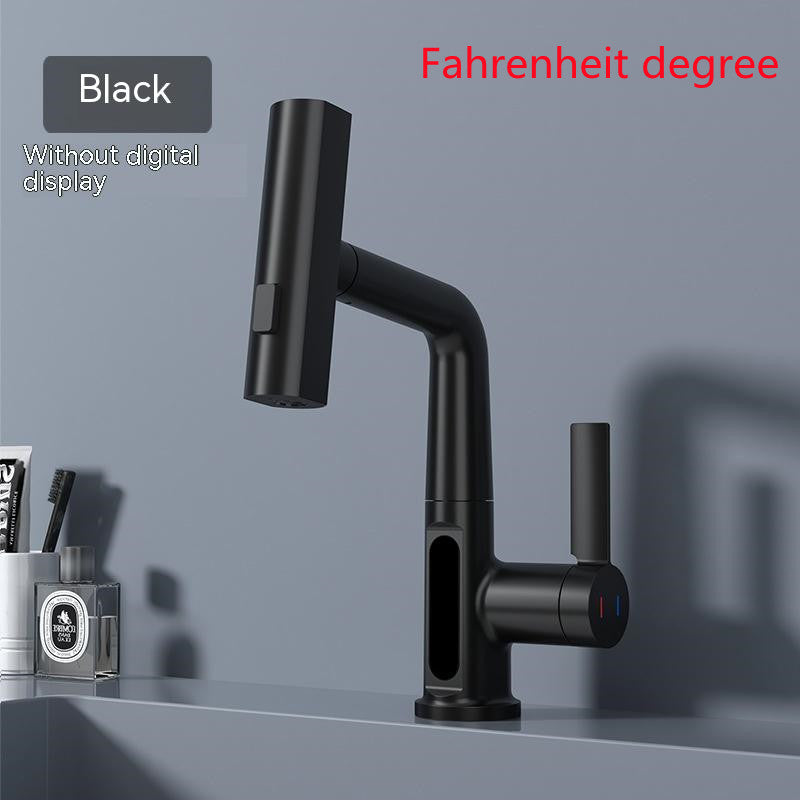 Intelligent Digital Display Faucet Pull-out Basin