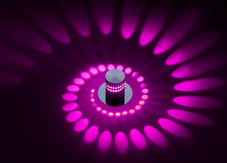 Colorful Modern Spiral LED Wall Lights