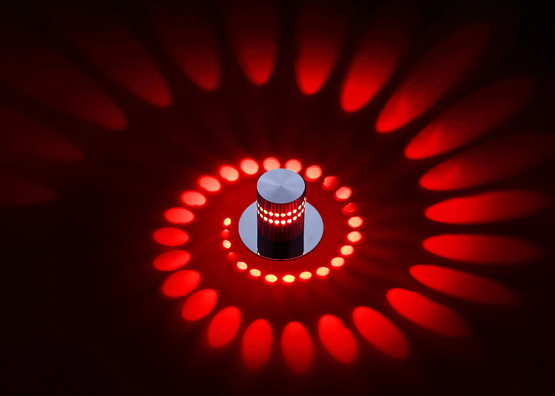 Colorful Modern Spiral LED Wall Lights