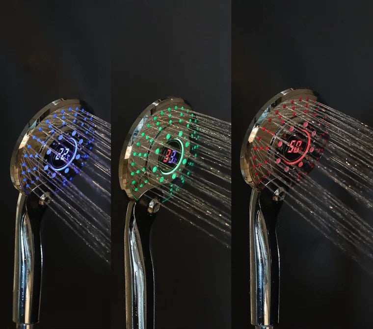 Fancy Adjustable 3 Mode 3 Color LED Shower Head Light