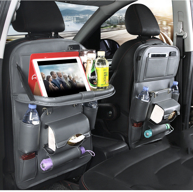 Multifunctional Smart Leather Car Storage Bag