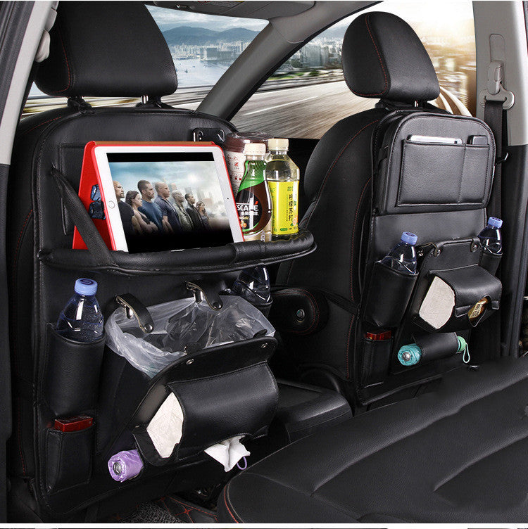 Multifunctional Smart Leather Car Storage Bag