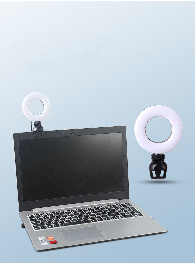 Super LED Selfie USB Powered Dimmable Ring Light With Phone Holder