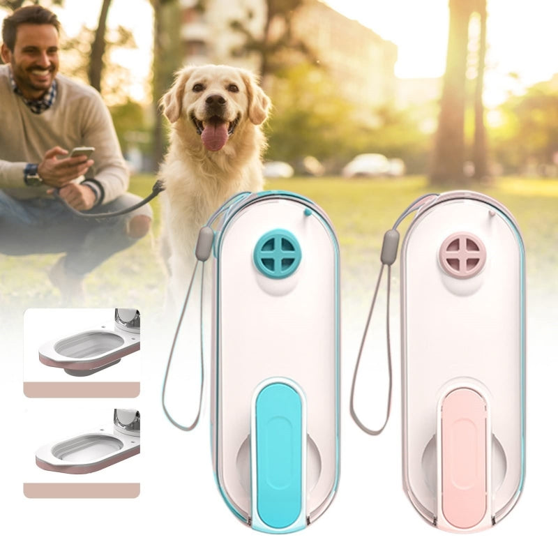 Portable Foldable Leak Proof Water Dispenser For Pet Outdoor Walking