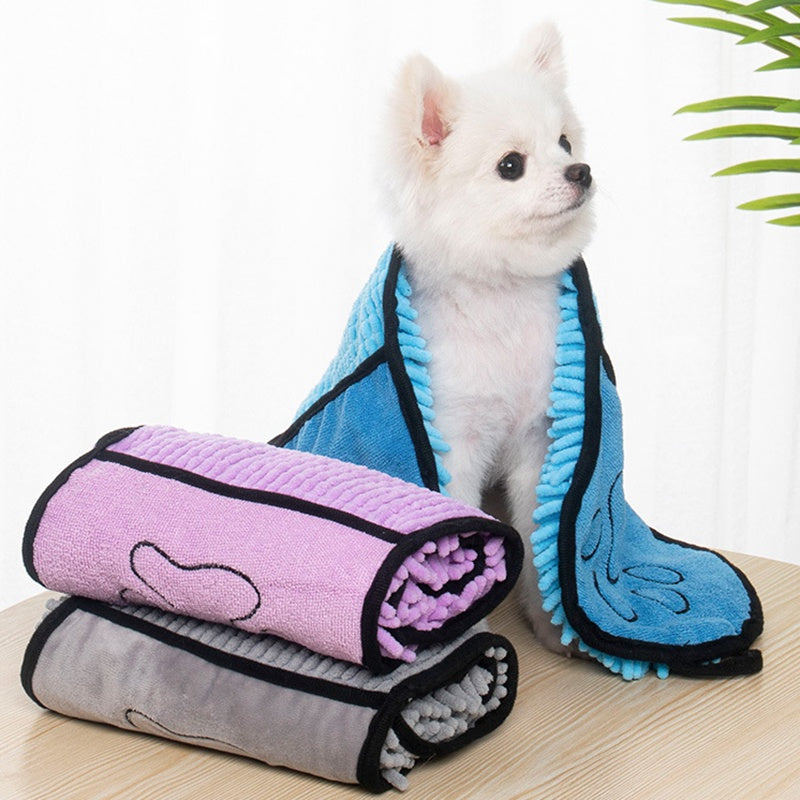 Super Absorbent Quick-Drying Bath Towels For Pets