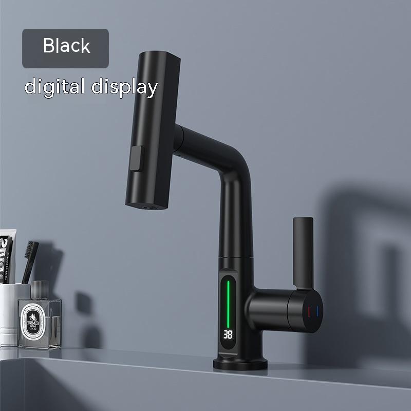 Intelligent Digital Display Faucet Pull-out Basin