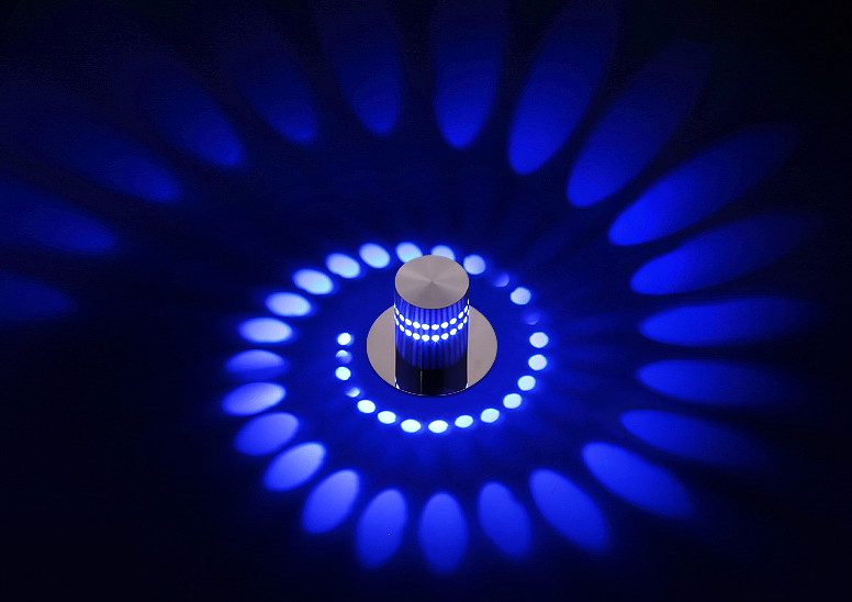 Colorful Modern Spiral LED Wall Lights