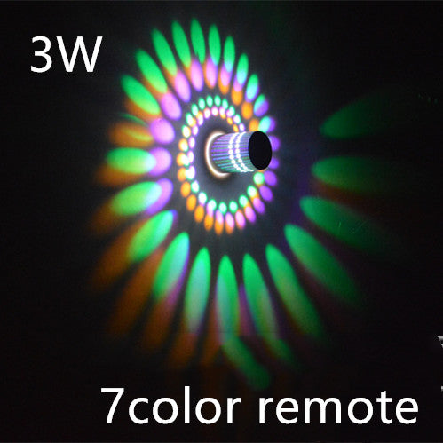 Colorful Modern Spiral LED Wall Lights