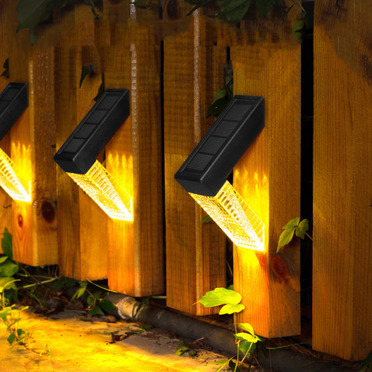 Bright LED Solar Outdoor Stairs And Fence Lights