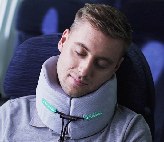 Portable Travel Neck Pillow With Dual-Core Support