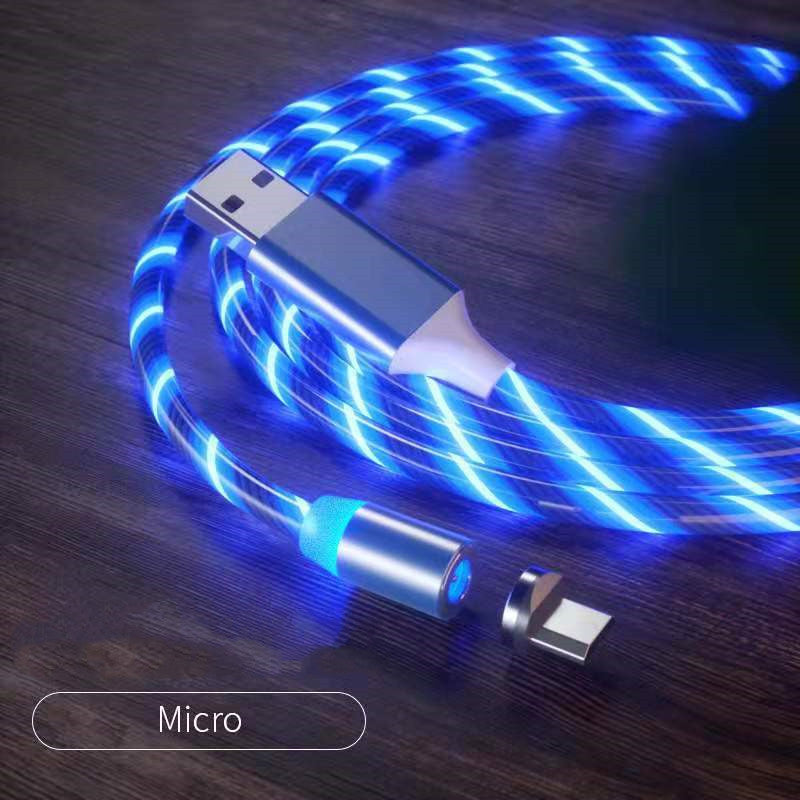 Magnetic Fast Charging Lighting Micro USB Cable LED Magnet Charger