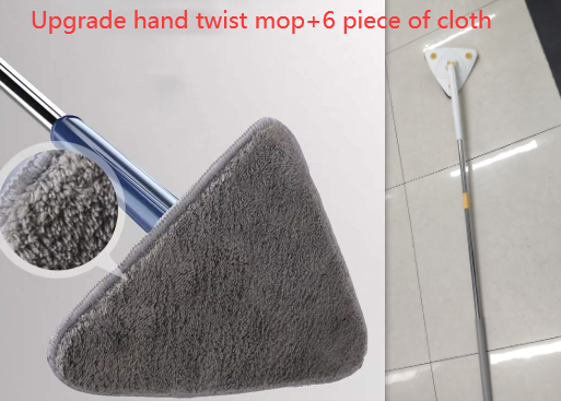 Extendable 360 Adjustable Rotatable Triangle Mop For Floor And Wall Cleaning