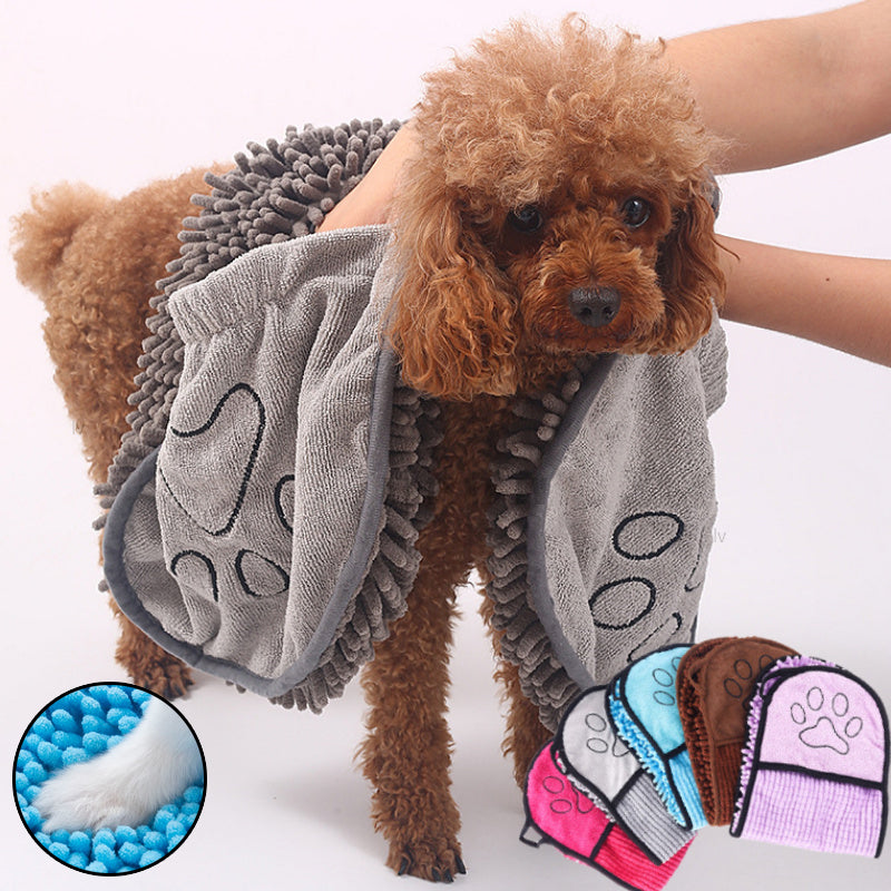 Super Absorbent Quick-Drying Bath Towels For Pets