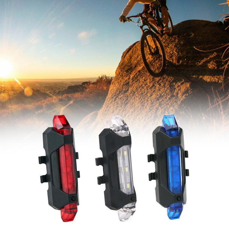 USB Rechargeable Bicycle LED Safety Flashlight