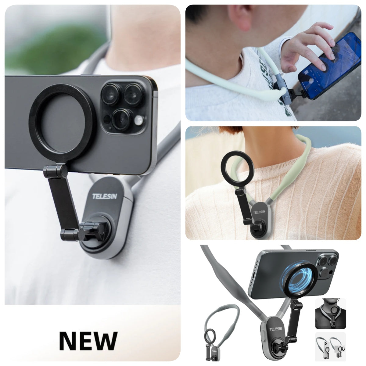 Magnetic Silicone Phone Neck Mount Hanging Bracket