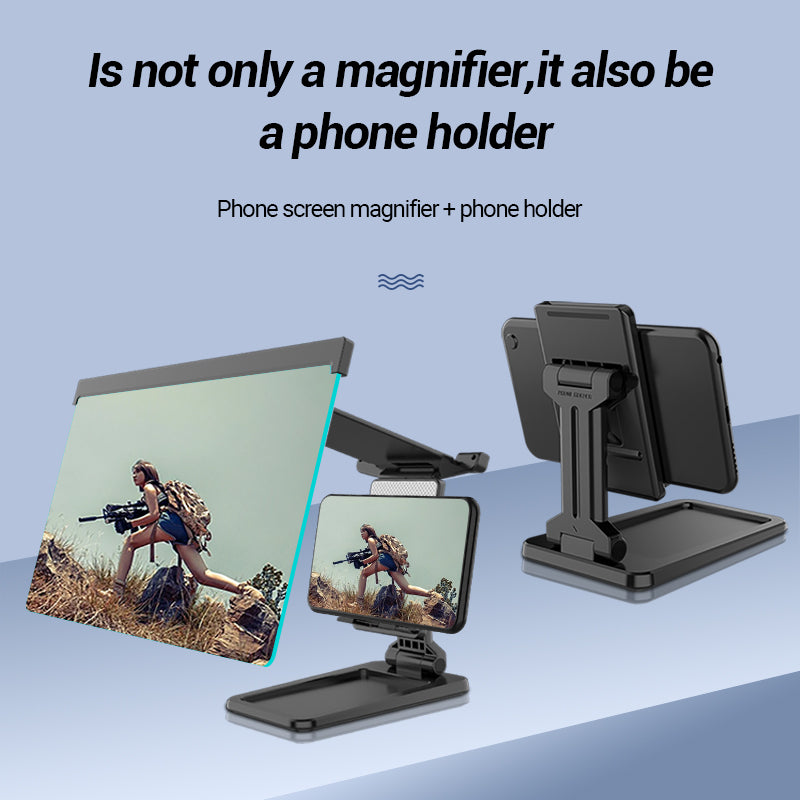 Folding Shading 3D Screen Mobile Phone Magnifier Cellphone Holder