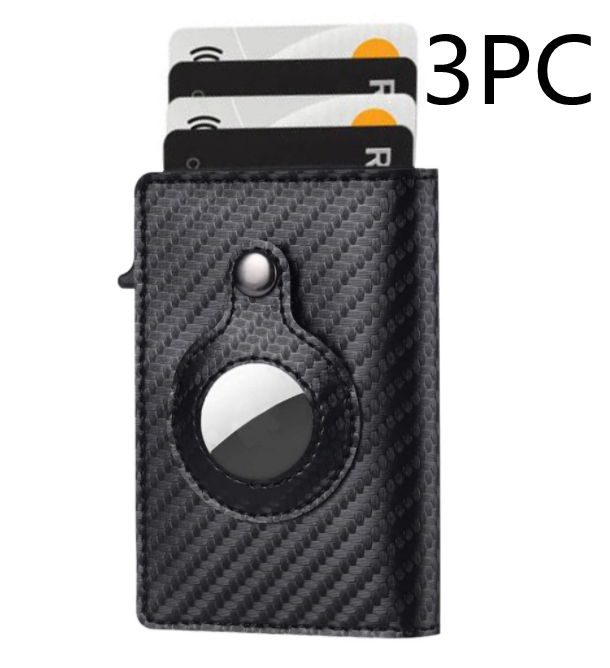 Multi-functional Air Tag Anti-Theft Bullet Wallet Card Holder