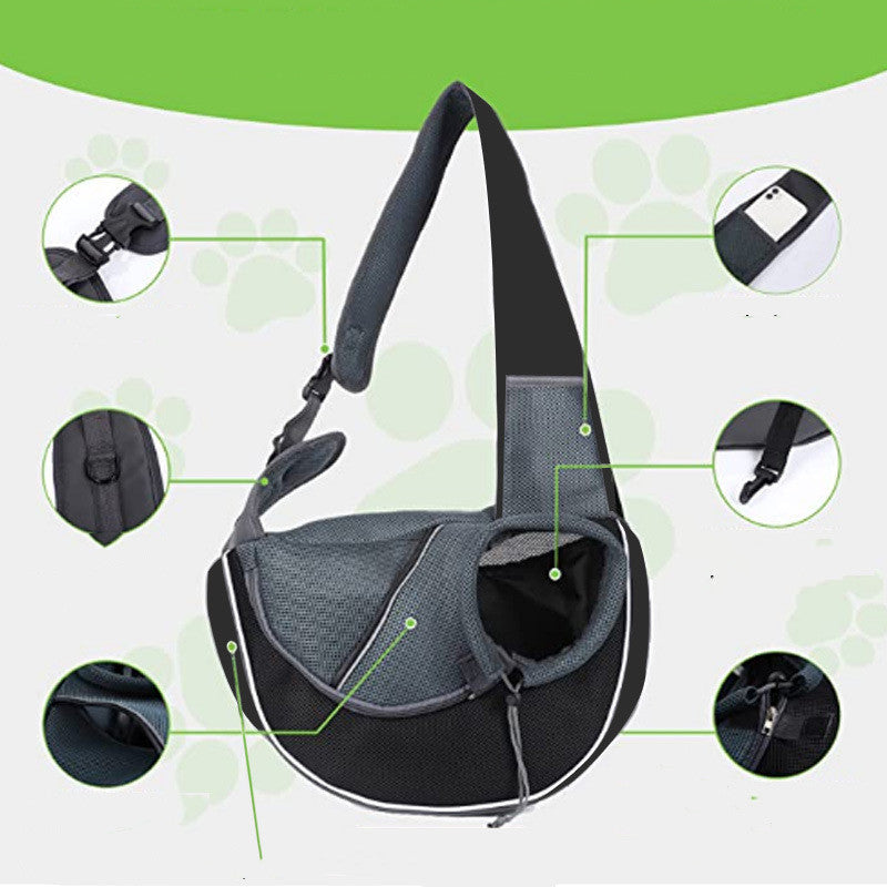 Portable Crossbody Pets Bag For Outdoor Walk