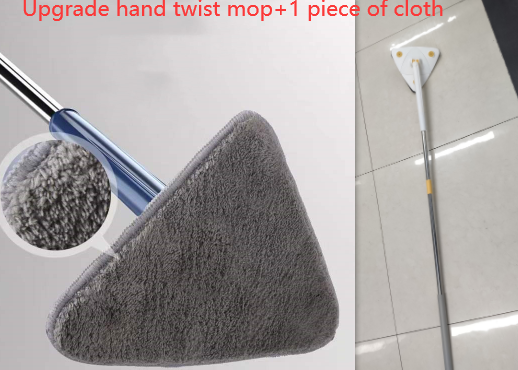 Extendable 360 Adjustable Rotatable Triangle Mop For Floor And Wall Cleaning