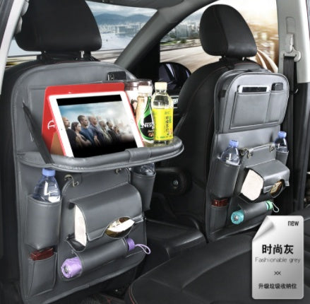 Multifunctional Smart Leather Car Storage Bag