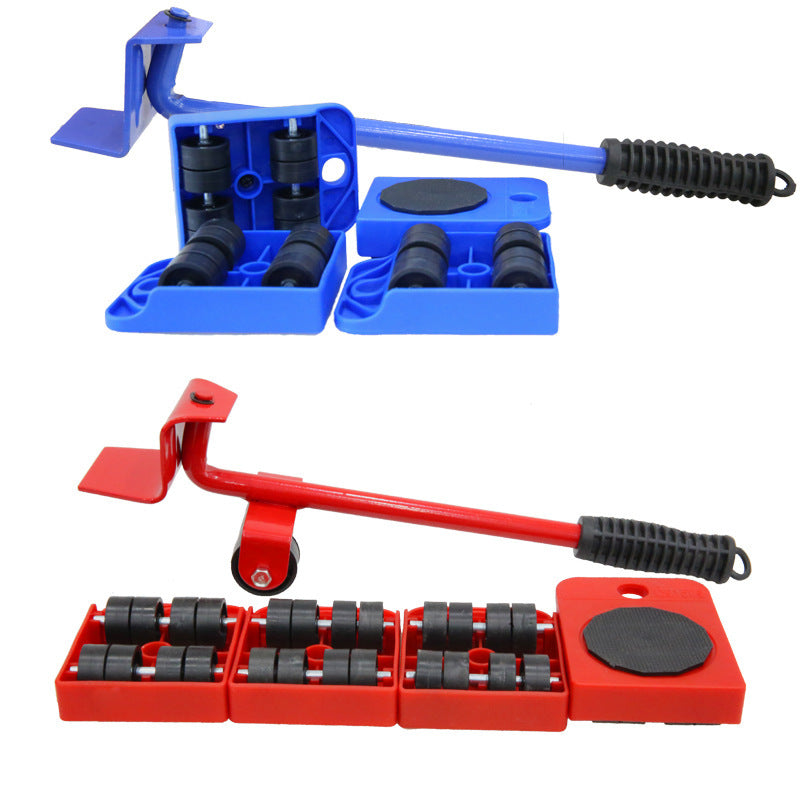 Professional Furniture Mover Wheel Bar Roller Lifter Tool Set