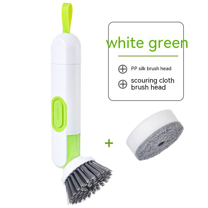 Multi-Functional Long-Handle Liquid-Filled Cleaning Brush Wash Up