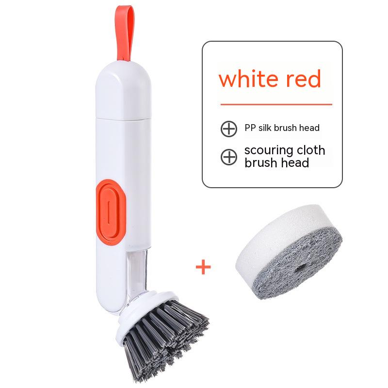 Multi-Functional Long-Handle Liquid-Filled Cleaning Brush Wash Up