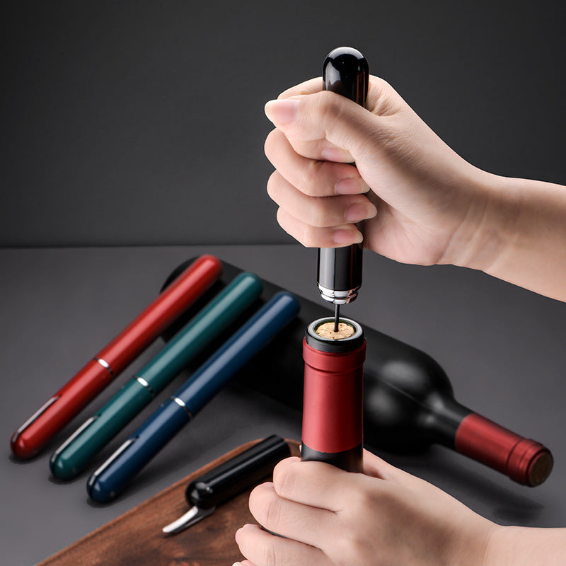 Red Wine Needle Pen-shaped Air Pressure Bottle Opener