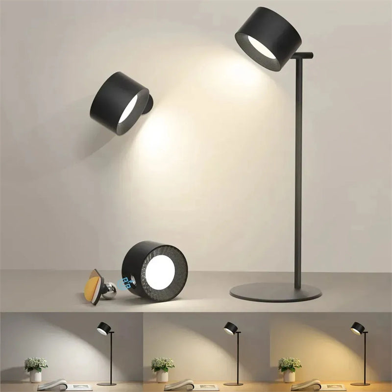 Magnetic Touchable LED USB Rechargeable Wall And Table Lamp With Remote Control