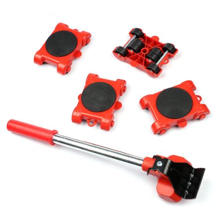 Professional Furniture Mover Wheel Bar Roller Lifter Tool Set