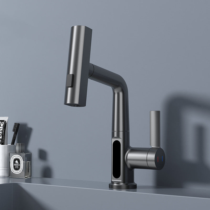 Intelligent Digital Display Faucet Pull-out Basin