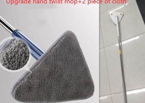 Extendable 360 Adjustable Rotatable Triangle Mop For Floor And Wall Cleaning