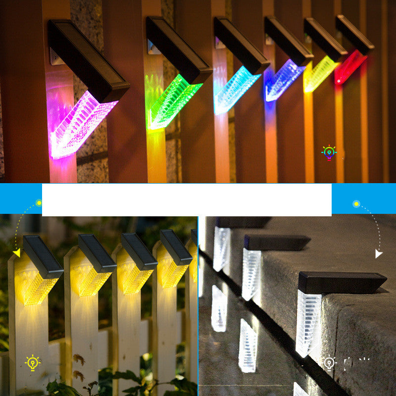 Bright LED Solar Outdoor Stairs And Fence Lights