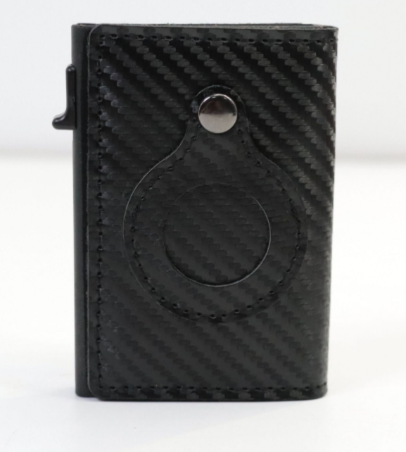 Multi-functional Air Tag Anti-Theft Bullet Wallet Card Holder