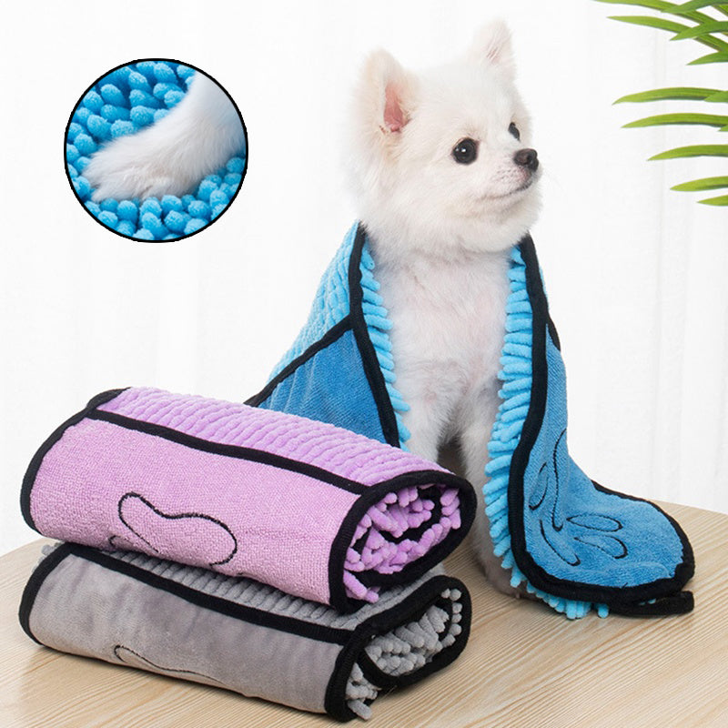 Super Absorbent Quick-Drying Bath Towels For Pets