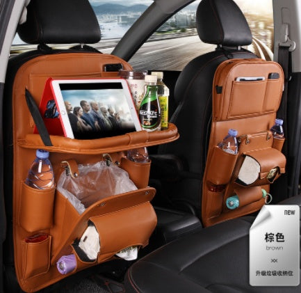 Multifunctional Smart Leather Car Storage Bag